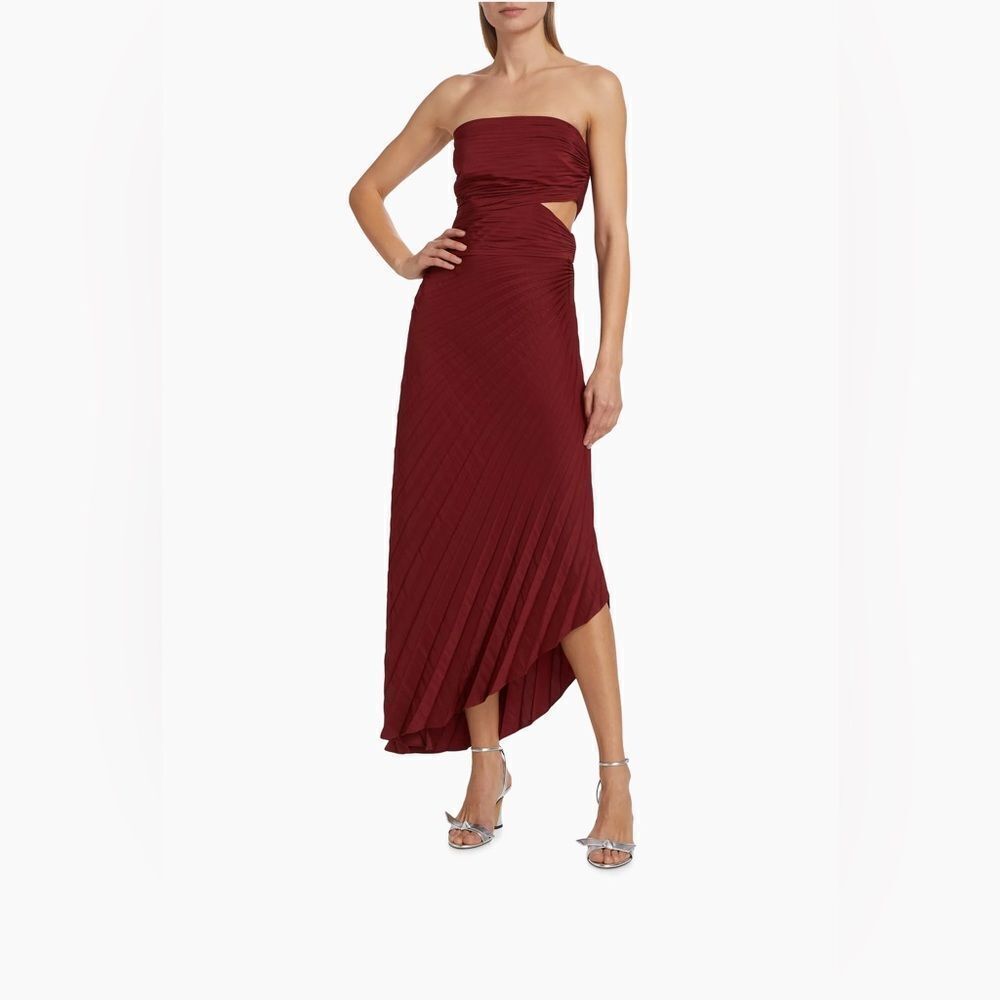 A.L.C. Strapless Pleated Dress size 2
